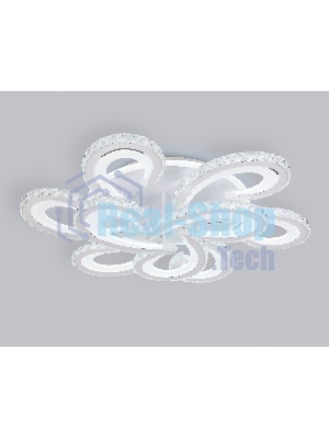 Потолочный светодиодный светильник Ambrella light FA1704/6+3 WH/CH белый/хром 255W 3000K-6400K 610*610*130 (ПДУ РАДИО 2.4G)