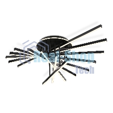 Потолочный светодиодный светильник Ambrella light FL6292 BK черный 160W 3000K-6400K 1100*790*315 (ПДУ ИК)
