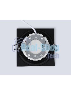 Светильник Ambrella light TN6609 BK черный IP44 GX53 max 15W 110*110*23