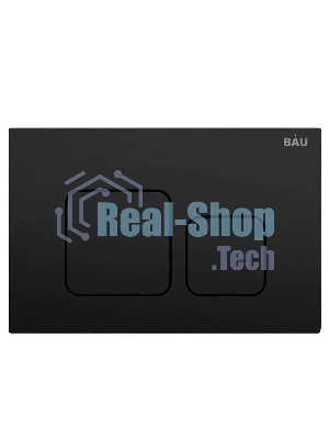 Инсталляция BAU PRO для подвесного унитаза с клавишей смыва BAU Soul, черная матовая
