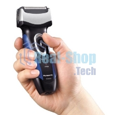 Электробритва сетчатая Panasonic ES6002 реж.эл.:3 питан.:аккум. черный/синий