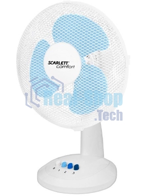 Вентилятор настольный Scarlett SC-DF111S07 38Вт скоростей:3 белый