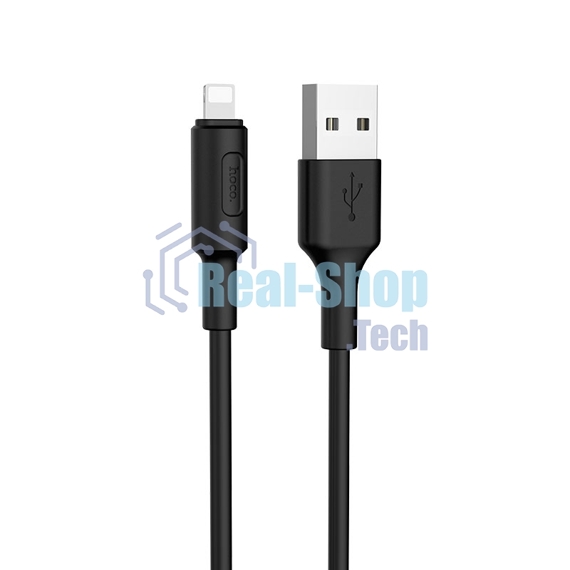 Кабель USB 2.0 HOCO X25, AM/Lightning M, черный, 1м