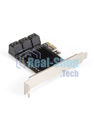 Контроллер ExeGate EXE-516 (PCI-E x4 v3.0, SATA3 6Gb/s, 6 int, ASMedia Chipset ASM1166)