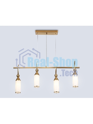 Светильник Ambrella light LH55274/4 BS/FR латунь/белый матовый E14*4 max 40W 845*65*1150