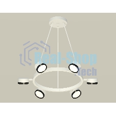 Светильник Ambrella light XB9191151/6 SWH/PBK белый песок/черный полированный GX53 (C9191, N8113)