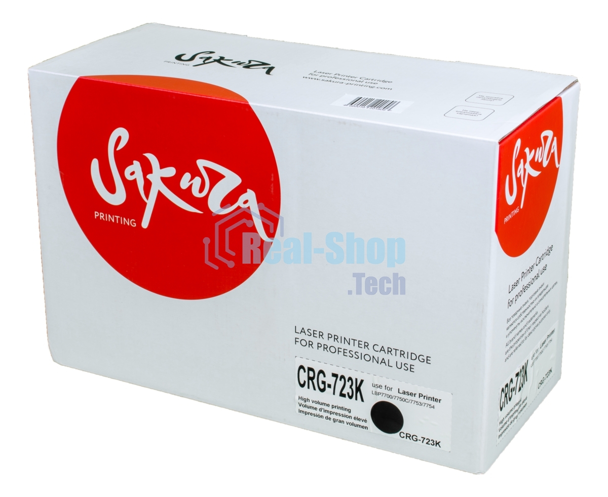 Картридж лазерный Sakura CRG723K для Canon LBP7700/7750C/7753/7754, черный, 5000 к.