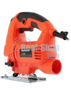 Лобзик электрический PATRIOT LS 601 The One [190301709] {690 Вт, макс толщина дерева 65мм, 4 поз. маятниковый ход, быстрая смена пилки, регулировка скорости}