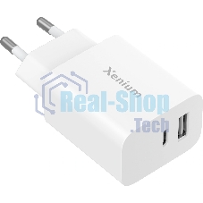Сетевое зарядное устройство Xenium X302 30W 3A (PD+QC) (CCX3020W/00)