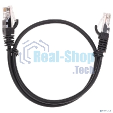 Патч-корд U/UTP Rexant cat.5e, RJ45-RJ45, 26AWG, ZH нг(А)-HF, черный, 0,5 м