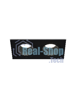 Встраиваемый точечный светильник Ambrella light TN102832/2 BK/BK черный/черный GU5.3/2 178*93*50