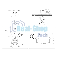 Светильник Ambrella light TN6609 BK черный IP44 GX53 max 15W 110*110*23