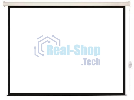 Экран с электроприводом Lumien Eco Control 125x200 см (раб. область 119х194 см) Matte White черная кайма по периметру 16:9