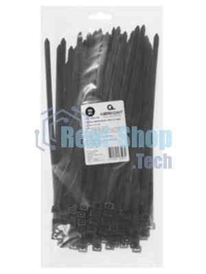 Стяжки Cablexpert NYT-250x7.6B пластиковые 250 мм х 7.6 мм, черные (100 шт.)