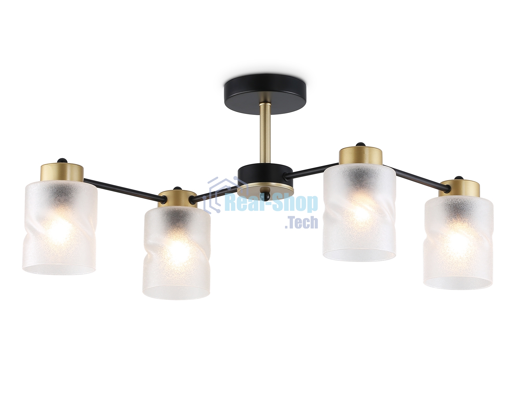 Светильник Ambrella light TR303324/4 BK/GD черный/золото E27/4 max 60W 650*290*270