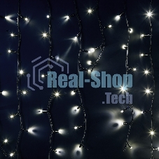 Гирлянда Neon-night Айсикл (бахрома) светодиодный, 6,0 х 1,5 м, черный провод 