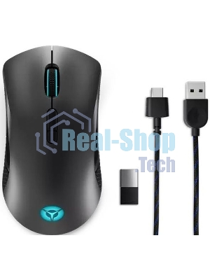 Мышь беспроводная/проводная Lenovo Legion M600 черный, 16000 dpi, радиоканал, Bluetooth, USB, кнопки - 9