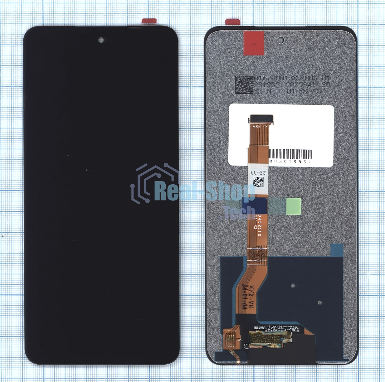 Дисплей для Realme 11 4G (RMX3636) в сборе с тачскрином черный orig lcd