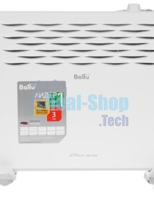 Конвектор электрический Ballu Ettore BEC/ETMR-1000 белый, 1000 Вт, 15 м2, термостат