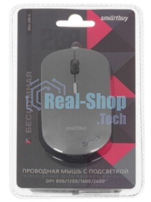 Мышь проводная Smartbuy (SBM-288-G) серый металлик