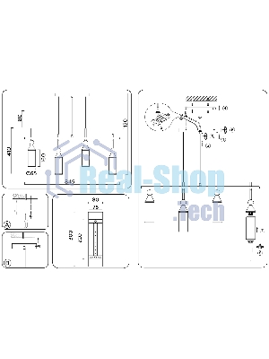 Светильник Ambrella light LH55274/4 BS/FR латунь/белый матовый E14*4 max 40W 845*65*1150
