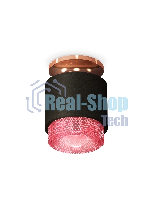 Светильник Ambrella Light XS7511142 SBK/PPG/PI черный песок/золото розовое полированное/розовый MR16 GU5.3 (N7930,C7511,N7193)