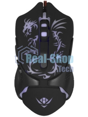 Мышь проводная Nakatomi MOG-25U черный, 2400 dpi, USB, кнопки - 6