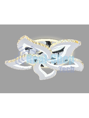 Управляемый светодиодный светильник Ambrella light FA1723/5 CH хром 105W 3000K/4200K/6400K 550*540*90 (ПДУ РАДИО 2.4G)