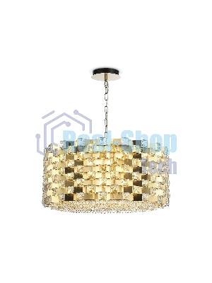 Люстра Ambrella light LH41009/18 BS/CL латунь/прозрачный E14*18 max 40W D700*320
