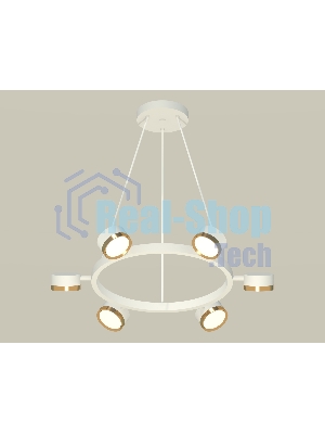 Светильник Ambrella light XB9191152/6 SWH/PYG белый песок/золото желтое полированное GX53 (C9191, N8124)