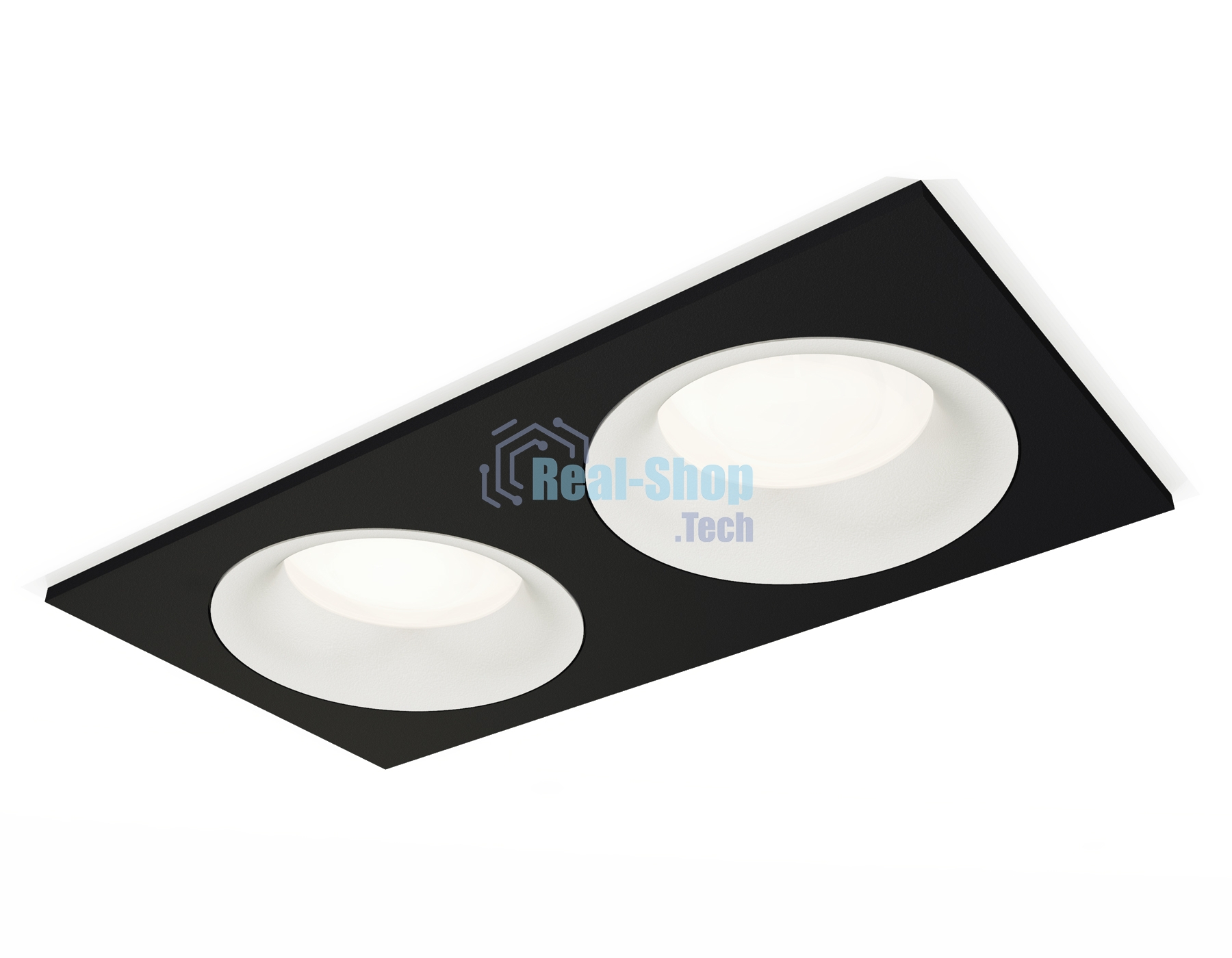 Комплект встраиваемого светильника Ambrella light XC7636001 SBK/SWH черный песок/белый песок MR16 GU5.3 (C7636, N7010)