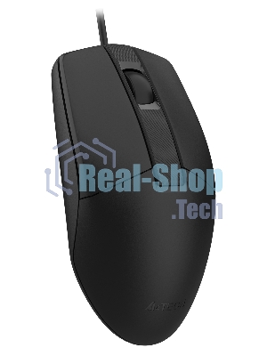 Мышь проводная A4Tech OP-330S черный, 1200 dpi, USB, кнопки - 3
