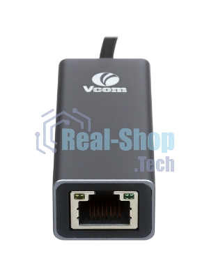 Кабель-переходник USB 3.0 (Am) --> LAN RJ-45 Ethernet 1000 Mbps, Aluminum Shell, VCOM DU312M