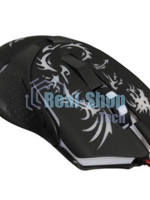 Мышь проводная Nakatomi MOG-25U черный, 2400 dpi, USB, кнопки - 6