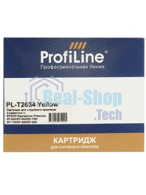 Картридж струйный ProfiLine PL-T2634 для принтеров Epson Expression Premium XP-600/XP-605/XP-700/XP-710/XP-800/XP-820 с чернилами Yellow