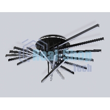 Потолочный светодиодный светильник Ambrella light FL6292 BK черный 160W 3000K-6400K 1100*790*315 (ПДУ ИК)