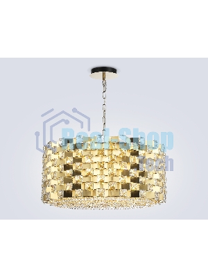 Люстра Ambrella light LH41009/18 BS/CL латунь/прозрачный E14*18 max 40W D700*320