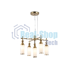 Люстра Ambrella light LH55276/5 BS/FR латунь/белый матовый E14*5 max 40W D520*1390