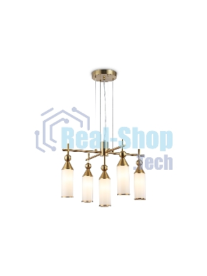Люстра Ambrella light LH55276/5 BS/FR латунь/белый матовый E14*5 max 40W D520*1390
