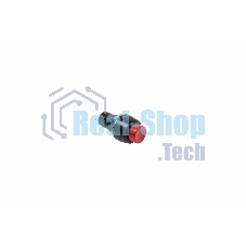 Выключатель-кнопка Rexant 250V 1А (2с) (ON)-OFF Б/Фикс красный Micro