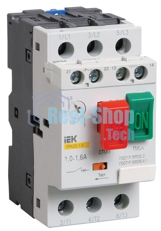 Пускатель ПРК32-6.3 In6.3А Ir4-6.3А Ue 660В IEK DMS11-D63