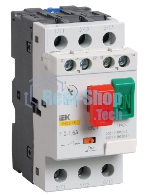 Пускатель ПРК32-6.3 In6.3А Ir4-6.3А Ue 660В IEK DMS11-D63