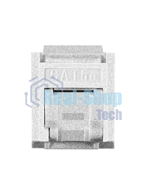Модуль-вставка Keystone Jack RJ-45 ExeGate KJ-8P8C-U-C5e-180SH-Dual (Кат.5e, неэкранированная, 180 градусов, со шторками, IDC Krone/110)