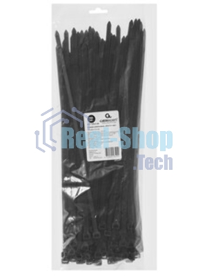 Стяжки Cablexpert NYT-350x7.6B пластиковые 350 мм х 7.6 мм, черные (100 шт.)