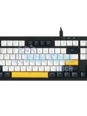 Клавиатура проводная Ritmix RKB-587BL синий-белый-оранжевый