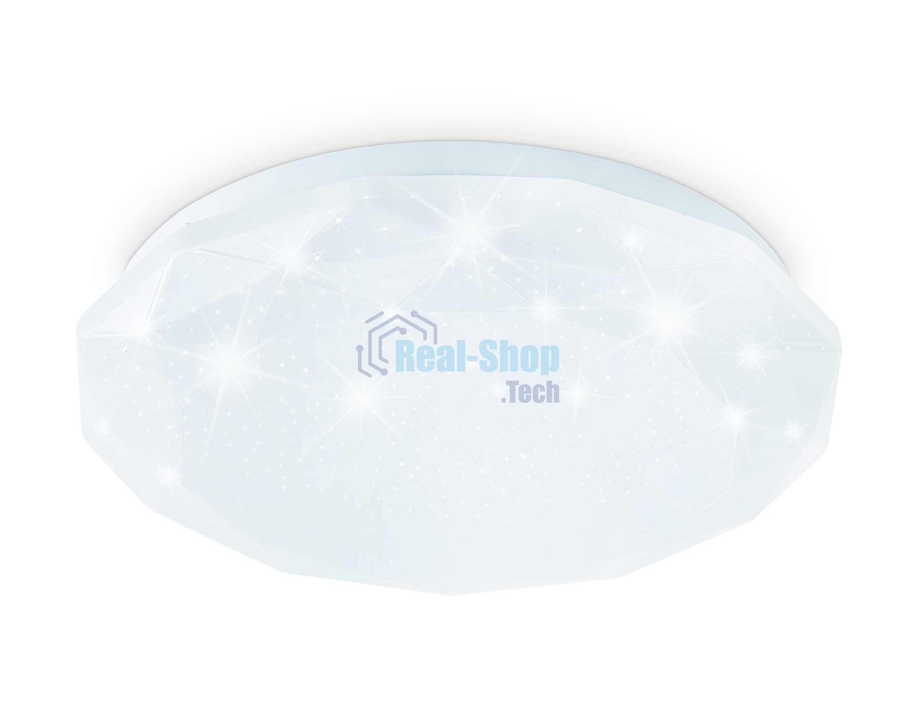 Потолочный светодиодный светильник Ambrella light FZ1016 WH белый 16W 6400K D250*55 (Без ПДУ)