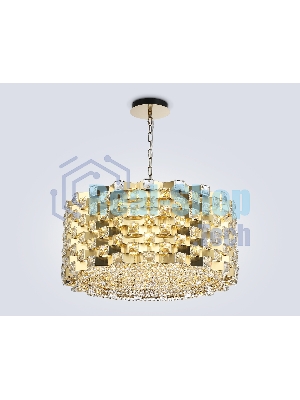 Люстра Ambrella light LH41009/18 BS/CL латунь/прозрачный E14*18 max 40W D700*320
