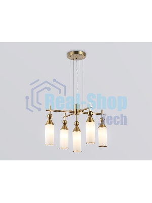 Люстра Ambrella light LH55276/5 BS/FR латунь/белый матовый E14*5 max 40W D520*1390