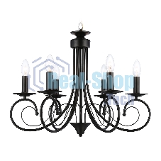 Светильник Ambrella light TR9612/6 BK черный E14/6 max 40W D560*650