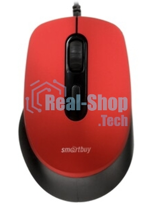 Мышь проводная беззвучная Smartbuy ONE 265-R красная, 40 SBM-265-R